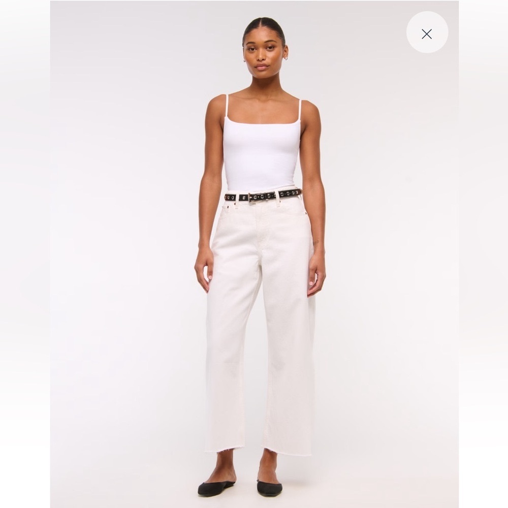 Curve Love High Rise Cropped Wide Leg Jean
